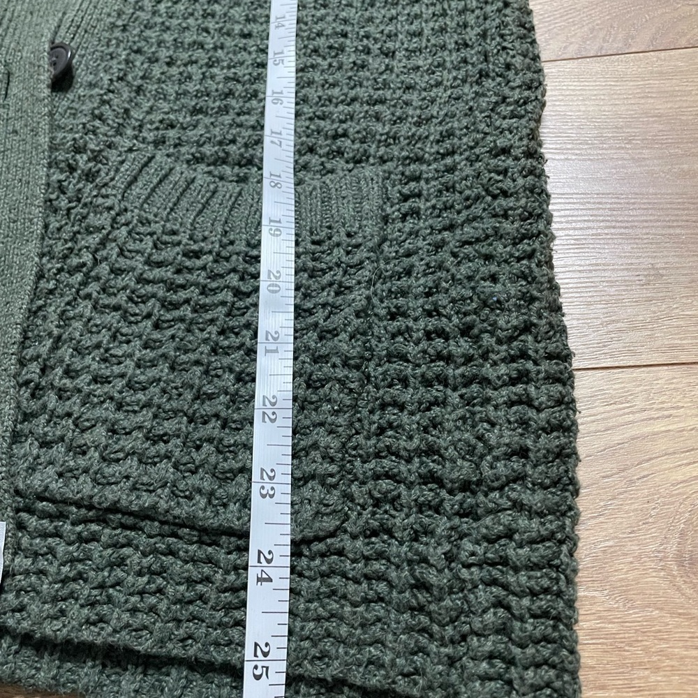 American Eagle Outfitters Dark Green waffle-knit cardigan size XS - Picture 11 of 12